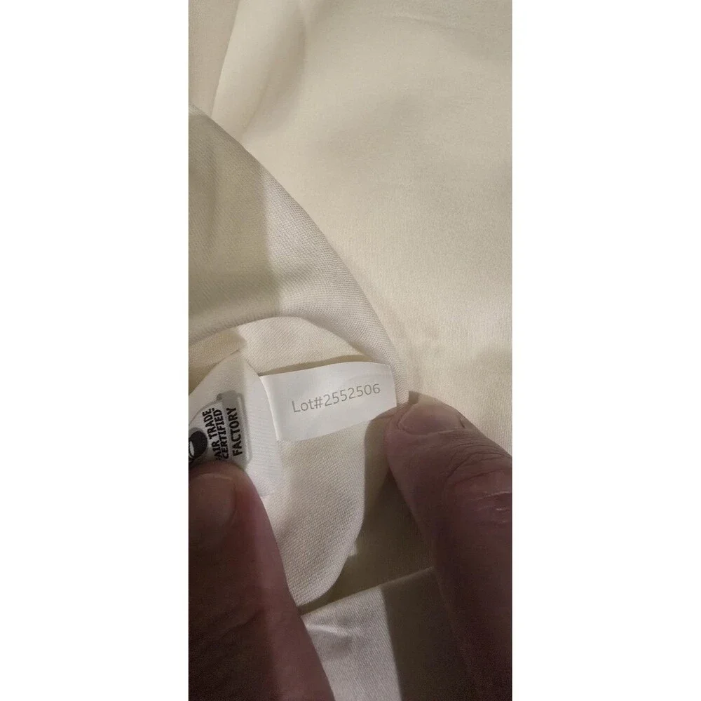 New BOLL & BRANCH Signature Hemmed 100% Cotton King Pillowcases Cream (2) $70